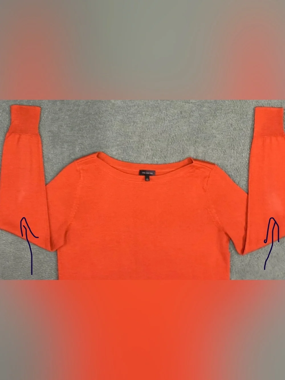 The Limited Lightweight Boat Neck Sweater | Burnt Orange | Size Large